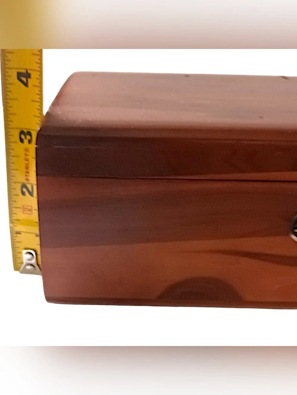 Vintage Lane Mini Cedar Hope Chest Jewelry Trinket Box Salesman Sample Has Key